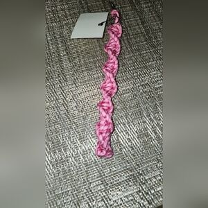 Hand Crafted Pink Twisted Paracord Key Chain-Unisex